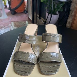 Olive Green Michael Kors size 7.5 Heels